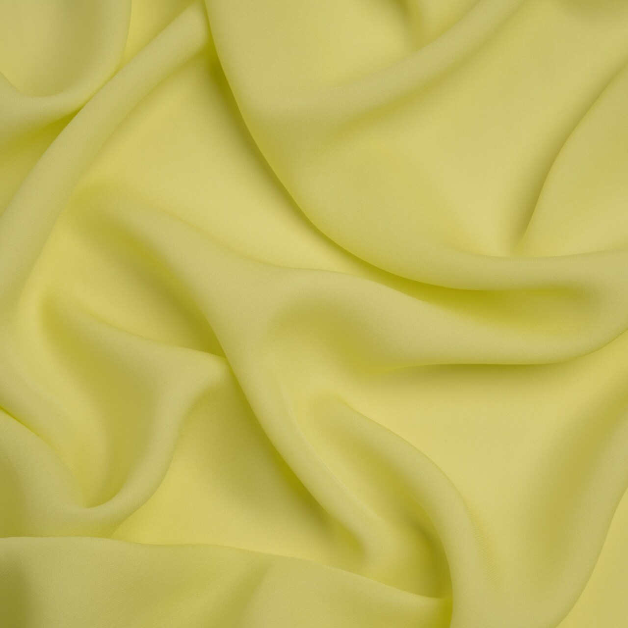 1 Yard Sunny Lime Silk Double Georgette Premium Spring Dress Fabric 44 Inches Wide